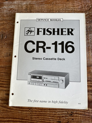 FISHER Stereo Cassette Deck CR-116 Service Manual-image