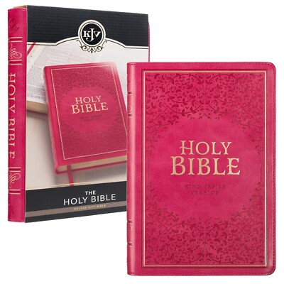 KJV Holy Bible, Standard Size Faux Leather Red Letter Edition Thumb Index,Marker-image