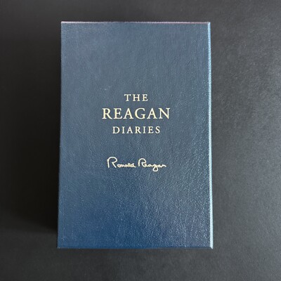 Signed by Nancy Reagan, The Reagan Diaries, Collectors Leather  2007 1st Edition-image