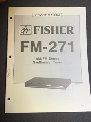 Fisher FM-271 Service AM/FM Stereo Synthesizer  Tuner Original-image