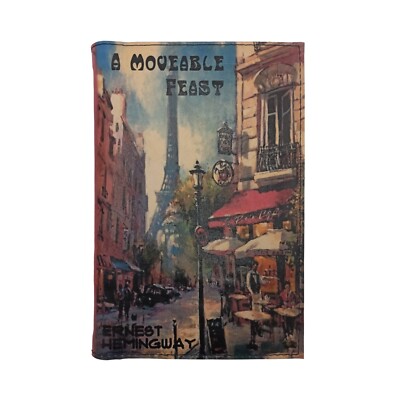 A Moveable Feast by Ernest Hemingway - Leather Covered, Hardback Book-image