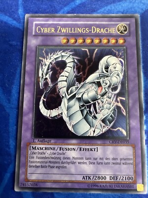 YUGIOH CYBER TWIN-DRAGON CRV-DE035 1ST ULTIMATE LP-image