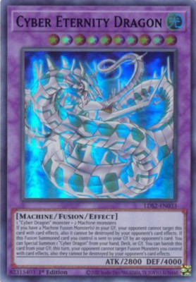 Cyber Eternity Dragon - LDS2-EN033 - PURPLE Ultra Rare - 1st Edition Yugioh-image
