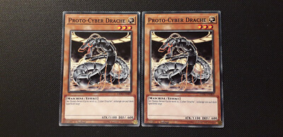 Yu-Gi-Oh! 2x Photo Cyber Dragon, LEDD-DEB05, Common, 1st Edition, German, EX-image