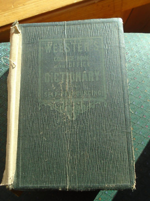 WEBSTERS 1932 COLLEGE - HOME- OFFICE DICTIONARY = SELF PRONOUNCING-image