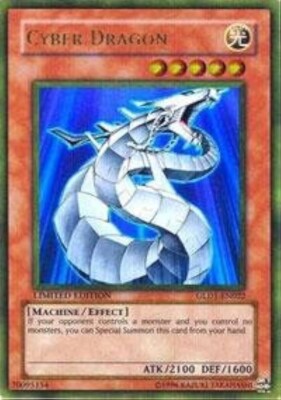 1x Cyber Dragon - GLD1-EN022 - Gold Rare - Limited Edition GOOD CONDITION GLD1 -image