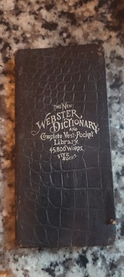 1894 The New Webster Dictionary And Complete Vest-Pocket 45,800 Words-image