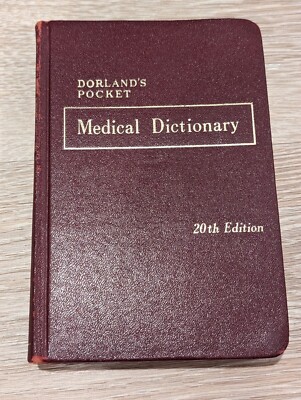 Dorland's Illustrated Medical Dictionary (1959) Good 20th edition Softcover-image