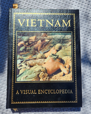 Vietnam A Visual Encyclopedia Philip Gutzman Easton Press Book Leather Bound-image