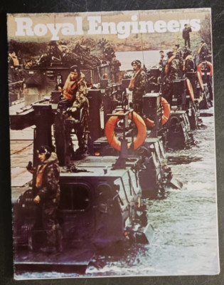 England UK British ROYAL ENGINEERS Combat Construction vtg 80s? foldout poster-image