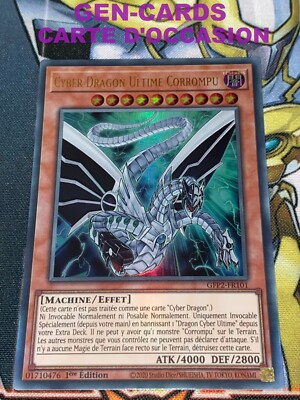USED Yu Gi Oh CYBER DRAGON ULTIMATE CORRUPTED GFP2-FR101 Card-image