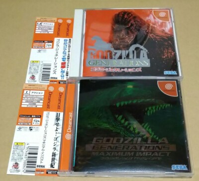 DC Dreamcast Godzilla Generations Maximum Impact Used Retro Game NTSC-J Sega set-image