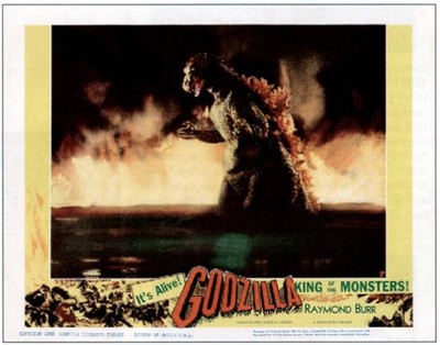 Godzilla Lobby Card KING OF THE MONSTERS 1956 Old Film Movie Photo-image