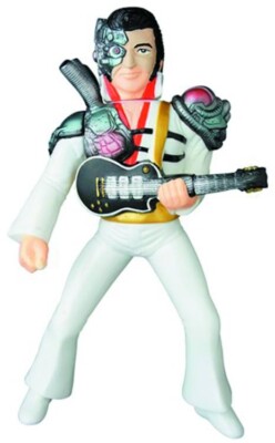 MECHA ELVIS VINYL FIGURE  MEDICOM TOY 2015 BAGGED + HEADER CARD KAIJU-image