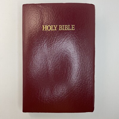 Holy Bible Giant Print Center Column Reference NKJV Nelson 991BG 1994 Red Letter-image
