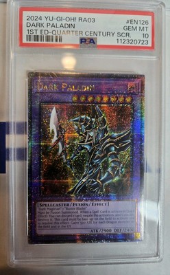 Dark Paladin RA03-EN126 PSA 10: Quarter Century Secret Rare - 2024 - Yugioh-image