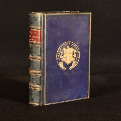 1876 Eminent Etonians Sir Edward Creasy Full Calf Prize Binding Illustrated-image