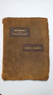 Samuel T Coleridge Elbert Hubbard Signed 1900 Suede Roycrofters Little Journeys-image