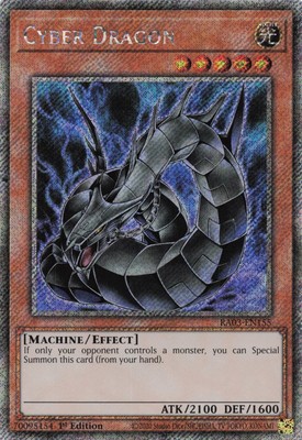 Yugioh Cyber Dragon (alternate artwork) RA03-EN155 - Platinum Secret Rare-image