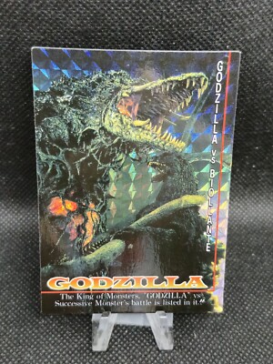 1995 Amada Godzilla Trading Cards #23 - Godzilla vs Biollante - Laser Prism - NM-image