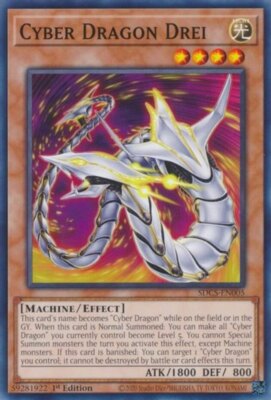 Yugioh! Cyber Dragon Drei - SDCS-EN005 - Common - 1st Edition Near Mint, English-image