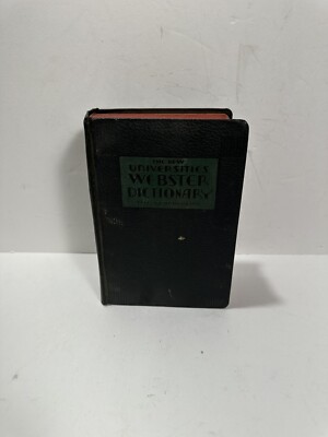 Rare The New Universities Webster Dictionary Self Pronouncing By Devlin 1938-image