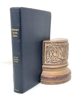 Holy Bible RSV Holman Verse Reference Jewel Edition Persian Grain Leather 1962-image