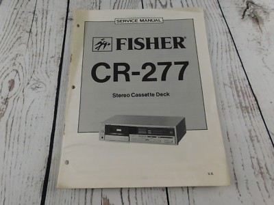 FISHER CR-277 Stereo Cassette Deck SERVICE MANUAL w/wiring diagram-image
