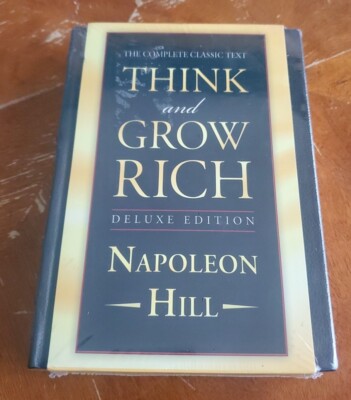 THINK AND GROW RICH by Napoleon Hill Vegan Leather Bound Deluxe Edition *Sealed*-image