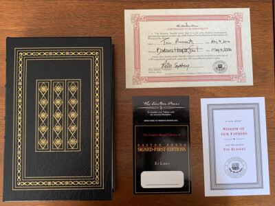 Easton Press: Wisdom of Our Fathers by TIM RUSSERT - SIGNED 1st Edition-image