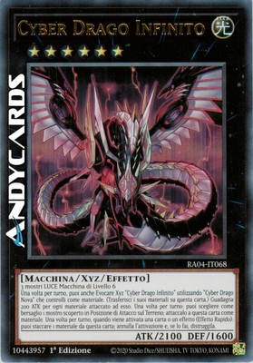 CYBER INFINITE DRAGON (Cyber Dragon Infinity) Ultra R • RA04 IT068 • 1Ed • Yugioh-image