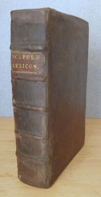 Johann Scapula LEXICON GRAECOLATINVM w/ Jacob Zwinger HYPOTYPOSIS - Geneva 1619-image