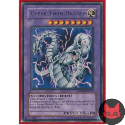 Yugioh Cyber Twin Dragon DP04-EN011 Rare LP-image