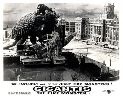 Gigantis Fire Monster Original Lobby Card 1959 Godzilla Raids Again Japan Movie -image