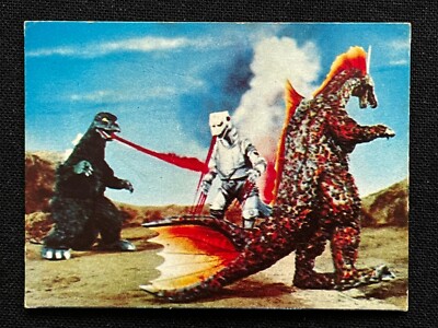 Godzilla Mini Card 139 Japanese TOHO TOEI Menko 2.6x1.9 Rare F/S-image