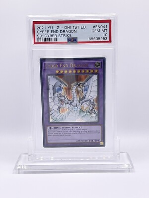 PSA 10 Yugioh Cyber End Dragon - SDCS-EN041 - Ultra Rare - 1st Edition-image