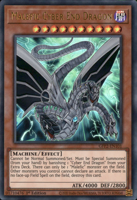 1st ed Malefic Cyber End Dragon ultra rare GFP2-EN101 Yugioh-image