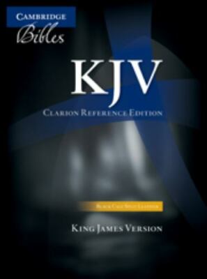 KJV Clarion Reference Bible, Black Calf Split Leather, KJ484:X Black Calf Split -image