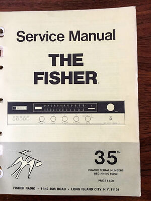 Fisher Model 35 Stereo Music Center Service Manual *Original*-image