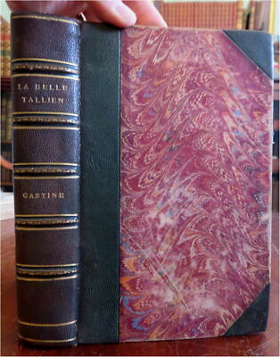 La Belle Tallien French Literary Biography c. 1890's Gastine leather book-image
