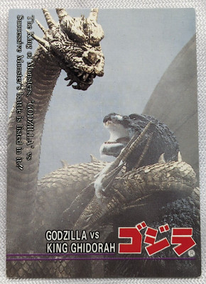 Godzilla vs King Ghidorah Amada 1995 No.50 Toho Japanese Retro Card-image