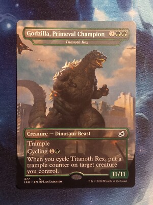 MTG Godzilla, Primeval Champion - Titanoth Rex, NM ,Ikoria:(Godzilla Series)-image