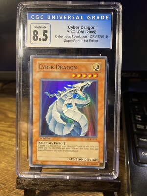 Yu-Gi-Oh! 1st Edition Cyber Dragon CGC 8.5 Cybernetic Revolution CRV-EN015-image