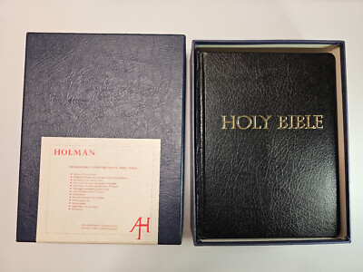 HOLMAN Family Verse Reference Jewel Bible RSV Deluxe Edition 63RL Leather Bound-image