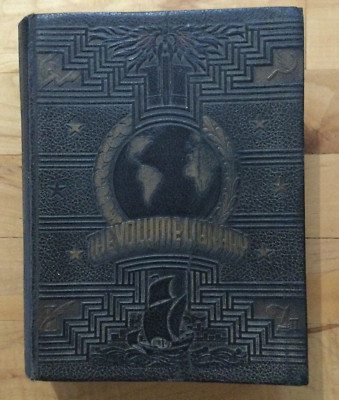 The Volume Library 1950 Antique Vintage Leather Bound-image