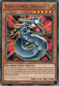1x Toon Cyber Dragon - 1st Edition NM Eng YuGiOh - Clash of Rebellions-image