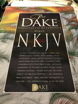 NKJV Dake Annotated Reference Bible-Black Bonded Leather L@@K NEW-image