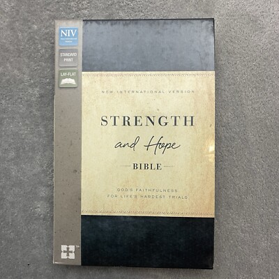 Zondervan Strength And Hope Bible New International Standard Print Lay Flat-image