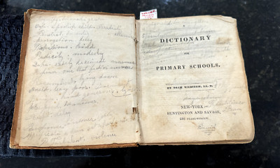 Noah Webster /A Dictionary for Primary Schools/NY:Huntington & Savage/1833-image