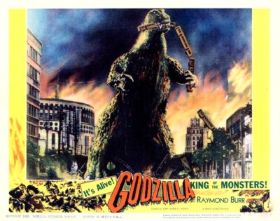 GODZILLA AWESOME LOBBY CARD 8X10 PHOTO-image